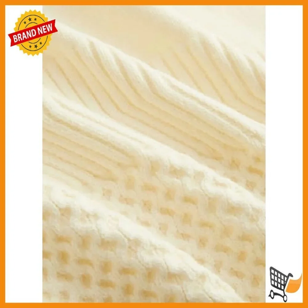 Cropped Sweater Vest Sleeveless Crew Neck Knit Tank Top Women's